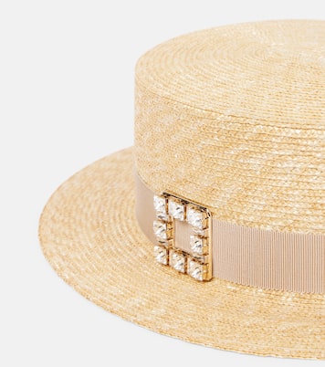 Cappello Très Vivier in rafia con cristalli | Roger Vivier