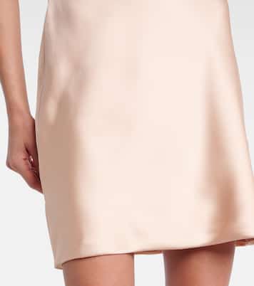 Maria asymmetric crêpe satin minidress  | Norma Kamali