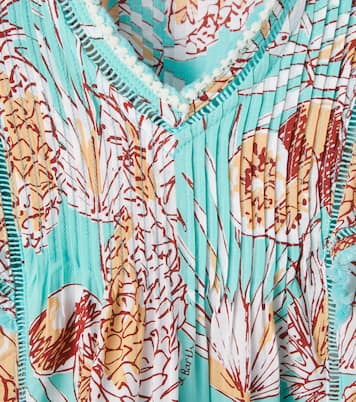 Camelia pleated floral dress | Poupette St Barth Kids