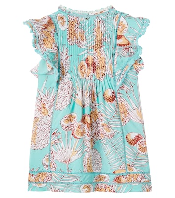 Camelia pleated floral dress | Poupette St Barth Kids