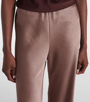 High-rise satin straight pants | Vince