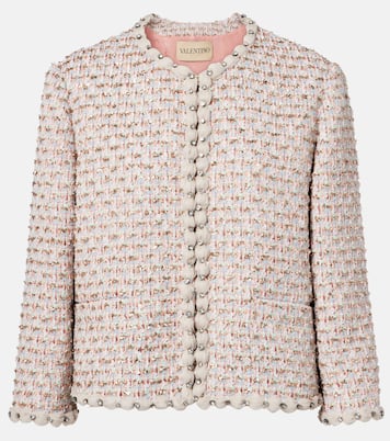 Jacke aus Tweed mit Kristallen | Valentino