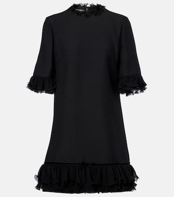 Ruffled silk crêpe minidress | Valentino