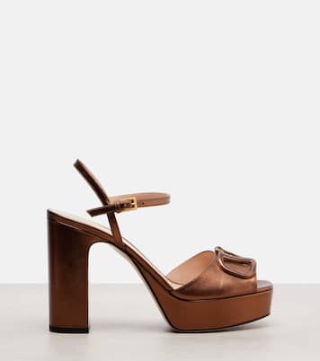 VLogo Signature platform sandals | Valentino Garavani