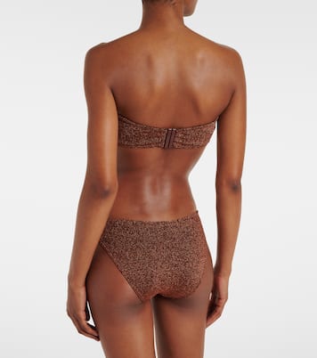 Etincelant lurex® bandeau bikini bottoms | Eres