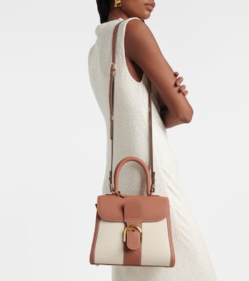 Tote Brillant PM aus Leder und Canvas | Delvaux