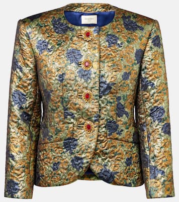 Veste en jacquard à fleurs | Saint Laurent