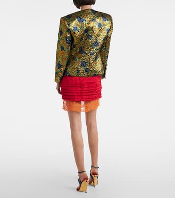 Veste en jacquard à fleurs | Saint Laurent
