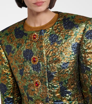 Veste en jacquard à fleurs | Saint Laurent