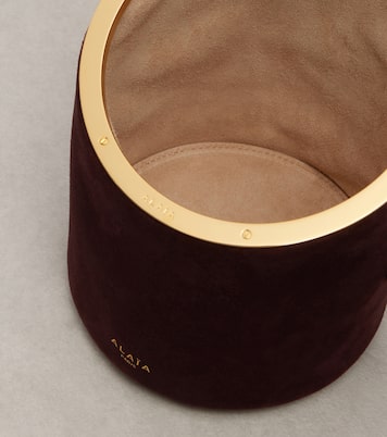 La Canette Small suede bucket bag | Alaïa