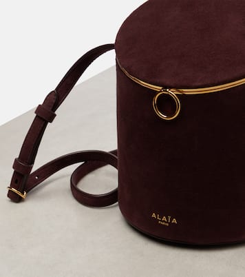 La Canette Small suede bucket bag | Alaïa