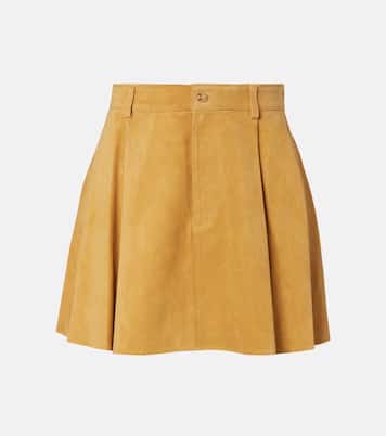 High-Rise-Minirock aus Veloursleder | Polo Ralph Lauren