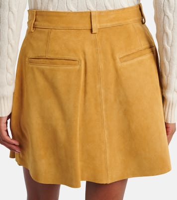 High-Rise-Minirock aus Veloursleder | Polo Ralph Lauren