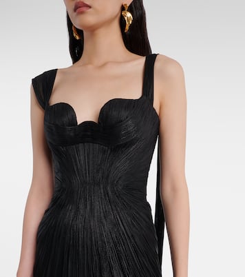 Anais open-back silk mousseline gown | Maria Lucia Hohan
