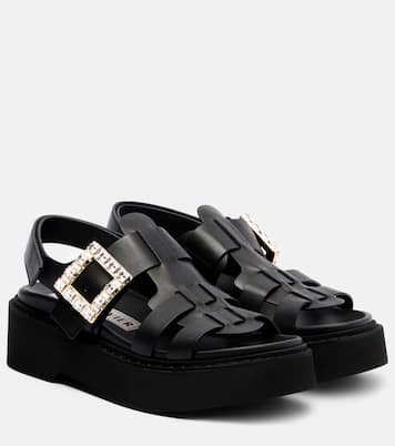 Viv' Rangers leather platform sandals | Roger Vivier
