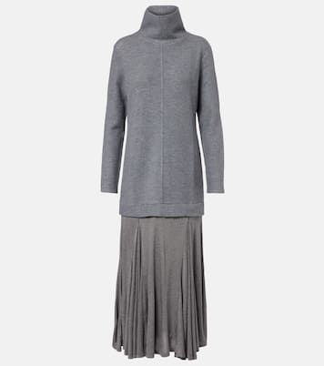 Maxikleid aus einem Wollgemisch | Xu Zhi