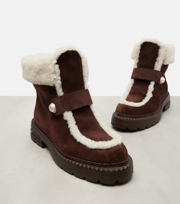 Shea suede and shearling ankle boots | Jimmy Choo