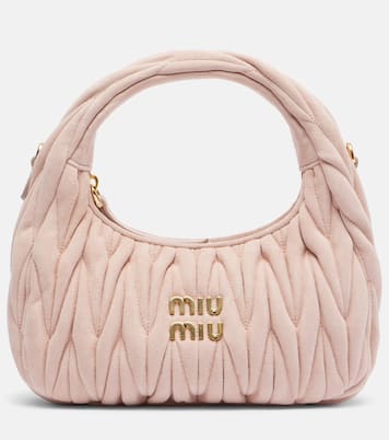 Borsa Wander in suede matelassé | Miu Miu