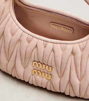 Borsa Wander in suede matelassé | Miu Miu