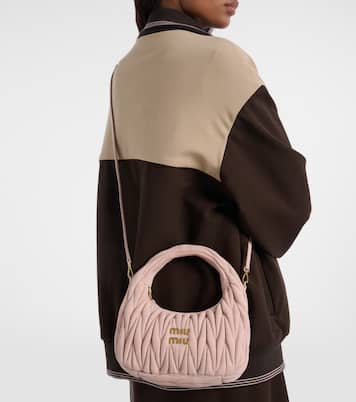 Borsa Wander in suede matelassé | Miu Miu