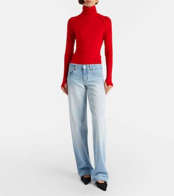 Low-Rise Straight Jeans Harper | Victoria Beckham