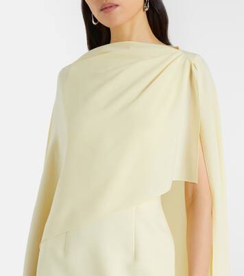 Demetria asymmetric crêpe gown | Roksanda