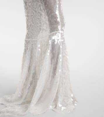 Robe longue à sequins | Norma Kamali