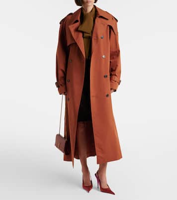 Cotton and silk trench coat | Saint Laurent