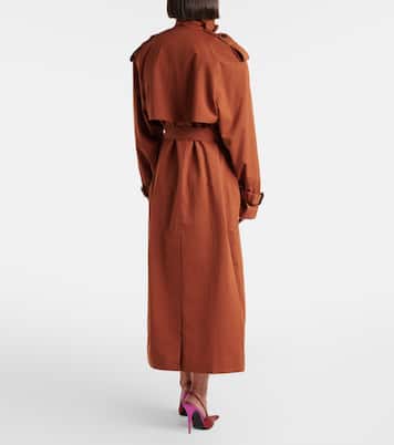 Cotton and silk trench coat | Saint Laurent