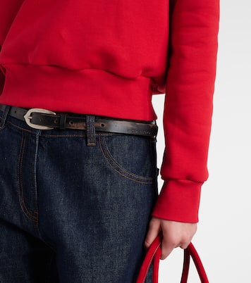 Scarf-detail cotton-blend hoodie | Magda Butrym