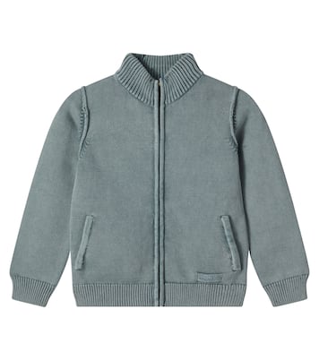 Lance zip-up cotton cardigan | Bonpoint