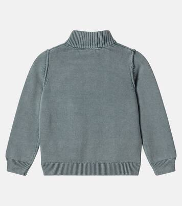 Lance zip-up cotton cardigan | Bonpoint