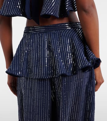 Sequined wide-leg pants | Adriana Degreas