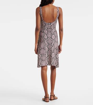 Lilith 스네이크 프린트 비치 커버업 | Karla Colletto