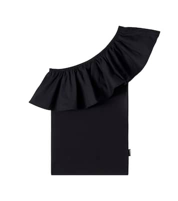 Top Rebecca in misto cotone con volant | Molo