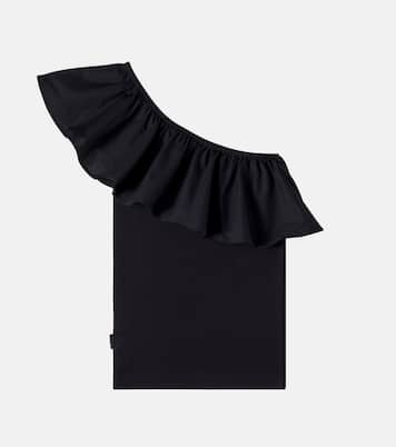 Top Rebecca in misto cotone con volant | Molo
