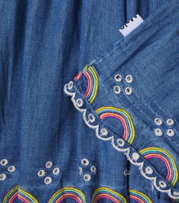 Bernie cotton chambray skirt  | Molo