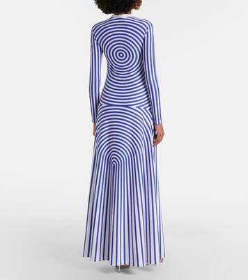 Printed jersey maxi dress | Jean Paul Gaultier