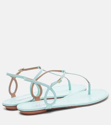 Almost Bare leather thong sandals | Aquazzura