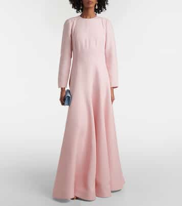 Abito lungo in crêpe couture | Valentino