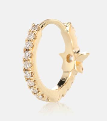 Diamond Star Eternity 18kt gold single earring with diamonds | Maria Tash