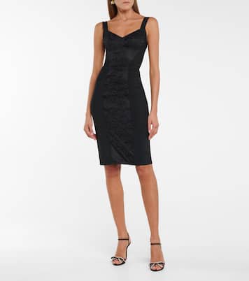 Lace-paneled bustier dress | Dolce&Gabbana