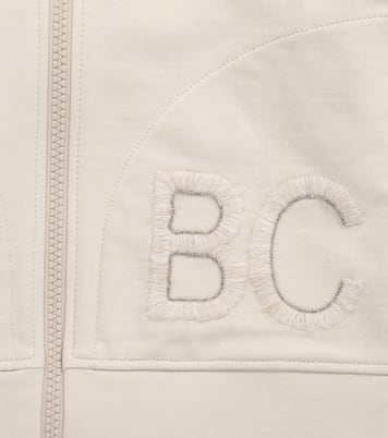 Hoodie aus Baumwolle mit Reißverschluss | Brunello Cucinelli Kids