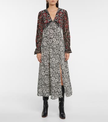 Robe Aoife imprimée en soie | Rixo