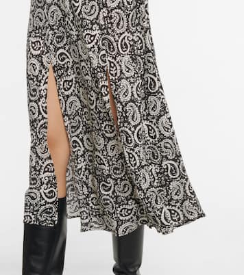 Robe Aoife imprimée en soie | Rixo