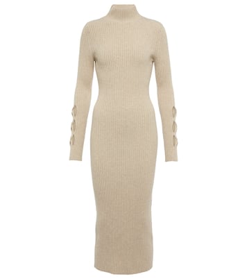 Ribbed-knit wool-blend sweater dress | Victoria Beckham