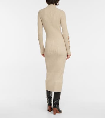 Ribbed-knit wool-blend sweater dress | Victoria Beckham