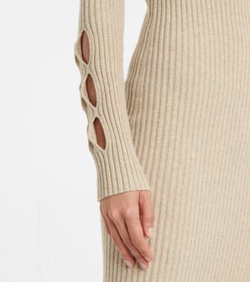 Ribbed-knit wool-blend sweater dress | Victoria Beckham