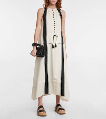 Penelope striped crêpe midi dress | Altuzarra