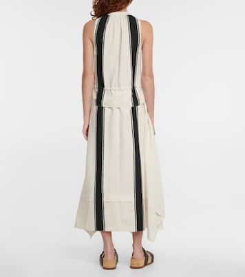Penelope striped crêpe midi dress | Altuzarra